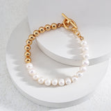 Celestial Harmony Pearl & Gold Bracelet | Fiore Di Perle