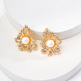 Soleil Bloom Pearl Earrings | Fiore Di Perle