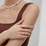 Luminous Arc Pearl Ring | Fiore Di Perle