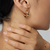 Luxe Arc Hoop Earrings | Fiore Di Perle