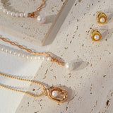 Sophisticated Harmony Pearl Chain Necklace | Fiore Di Perle