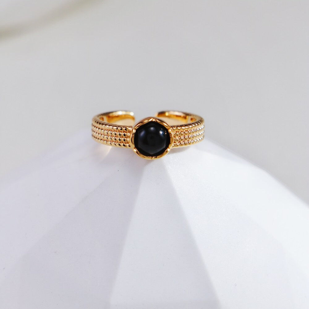 Mystique Gemstone Open Ring | Fiore Di Perle