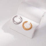 Sophisticated Beaded Open Chain Rings | Fiore Di Perle